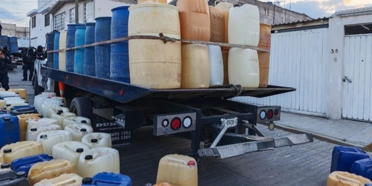 Hidalgo supera los 7 millones de litros de huachicol asegurados en casi cuatro años