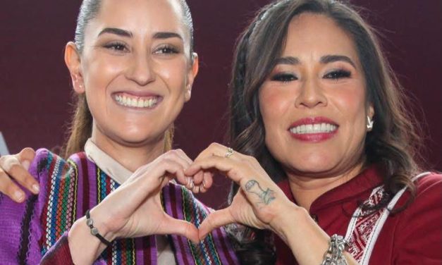 Simey Olvera defiende presencia de imitadora de Sheinbaum
