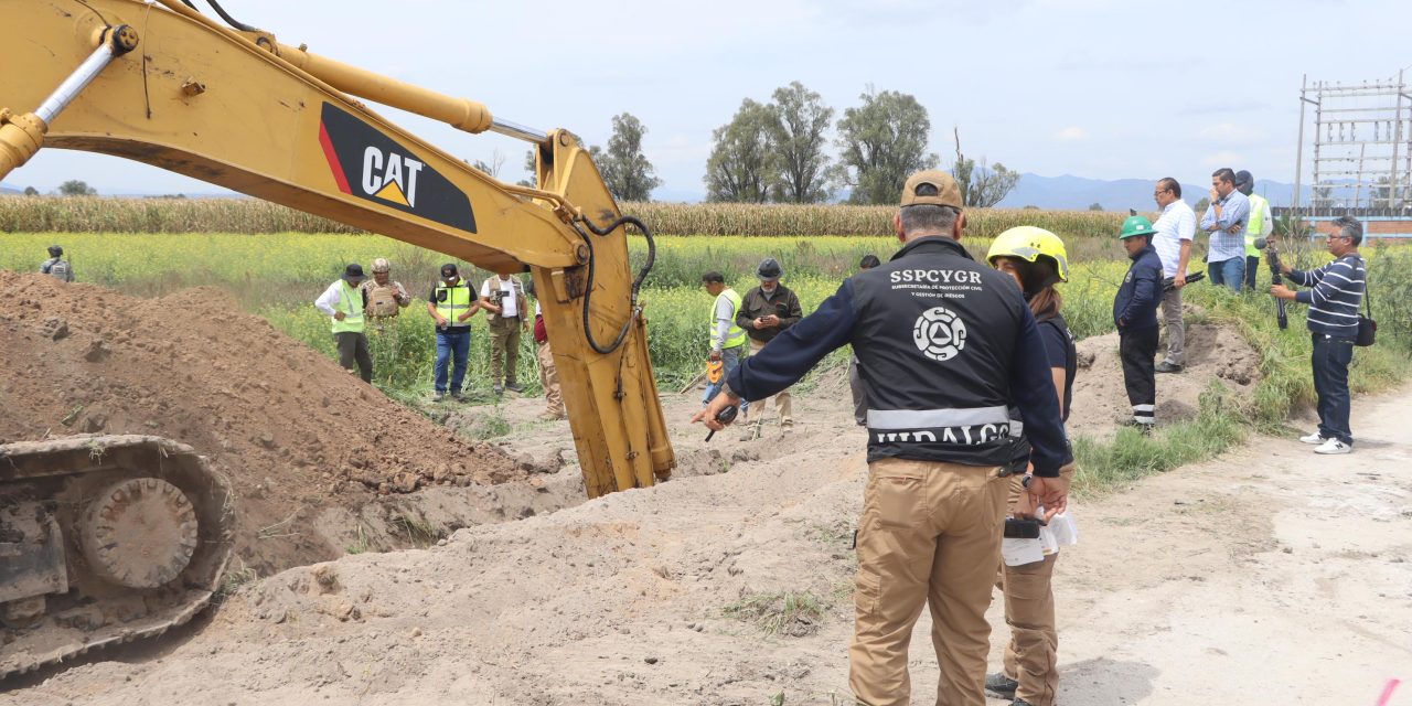 Destruyen huachitúnel en Tlaxcoapan