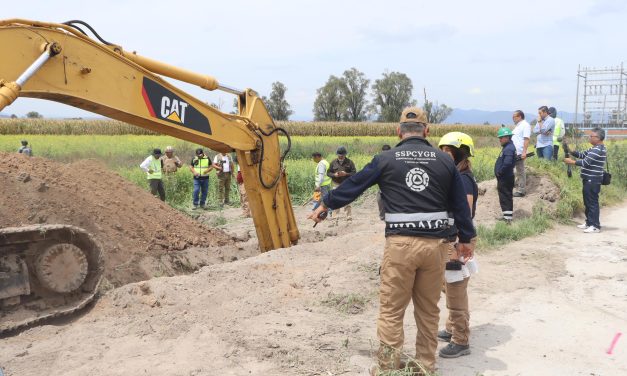 Destruyen huachitúnel en Tlaxcoapan
