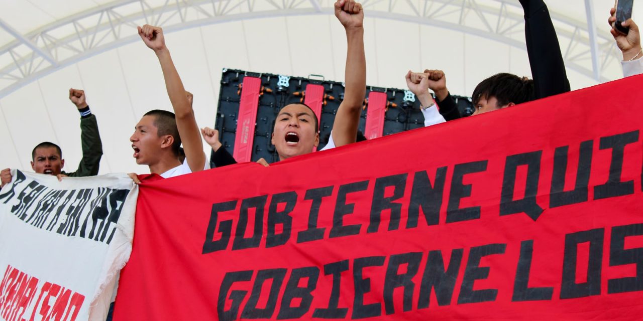 El Mexe lleva protesta al informe de Sheinbaum