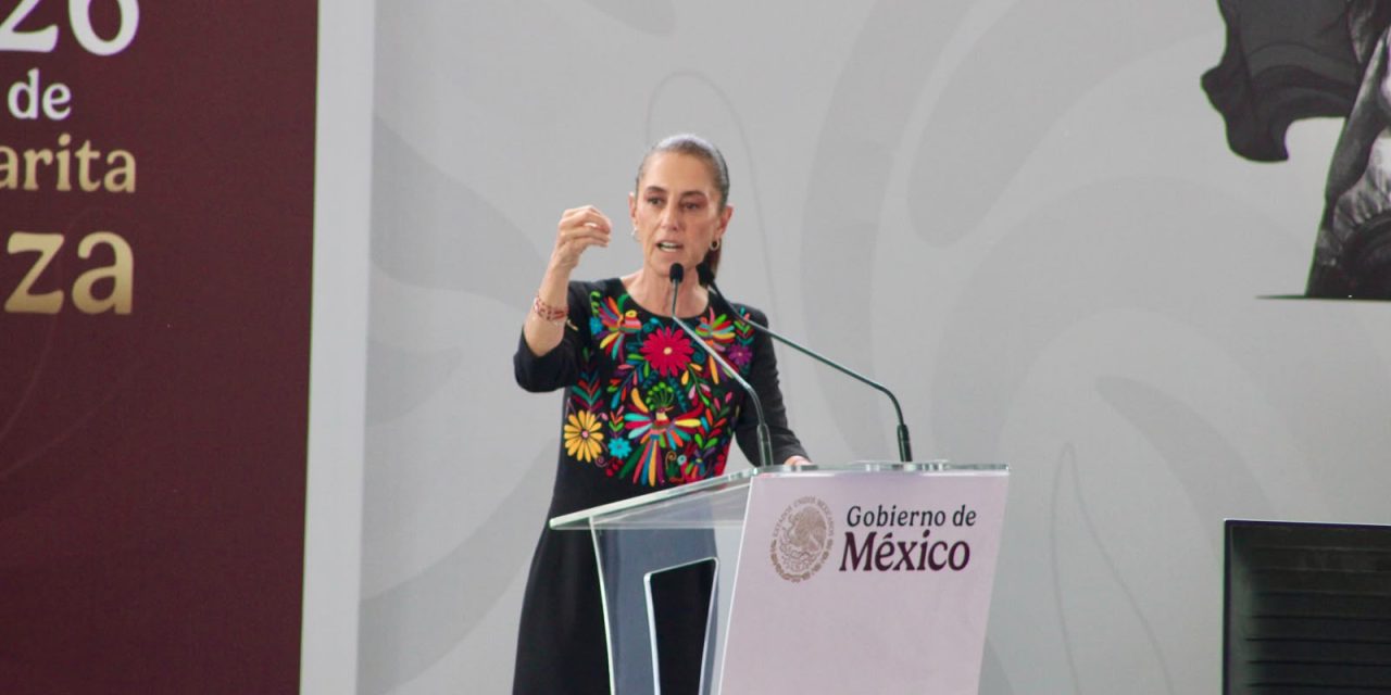 Sheinbaum presume obras durante informe en Pachuca