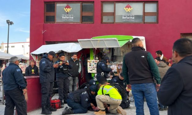 Viento provoca caída de estructura en la Feria de Pachuquilla