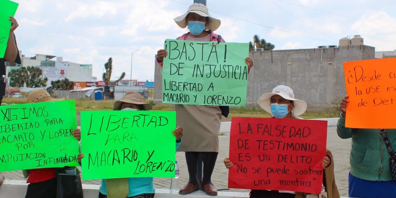Comuneros de Julián Villagrán exigen liberar a dos detenidos