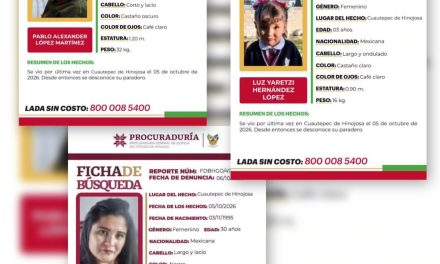 Buscan a familia desaparecida en Cuautepec; suman 77 fichas en Valle de Tulancingo