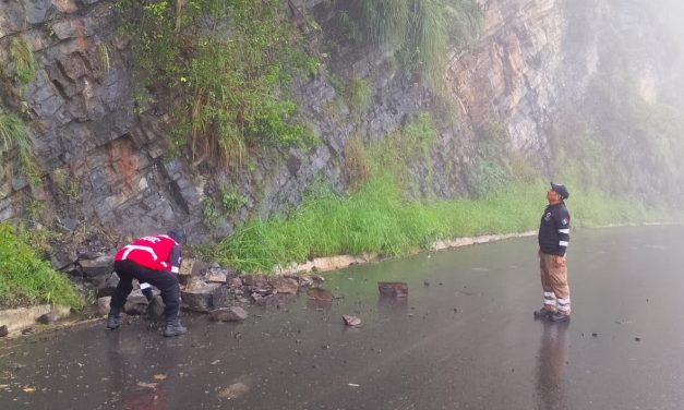 Alertan por lluvias, bajas temperaturas y riesgo de derrumbes
