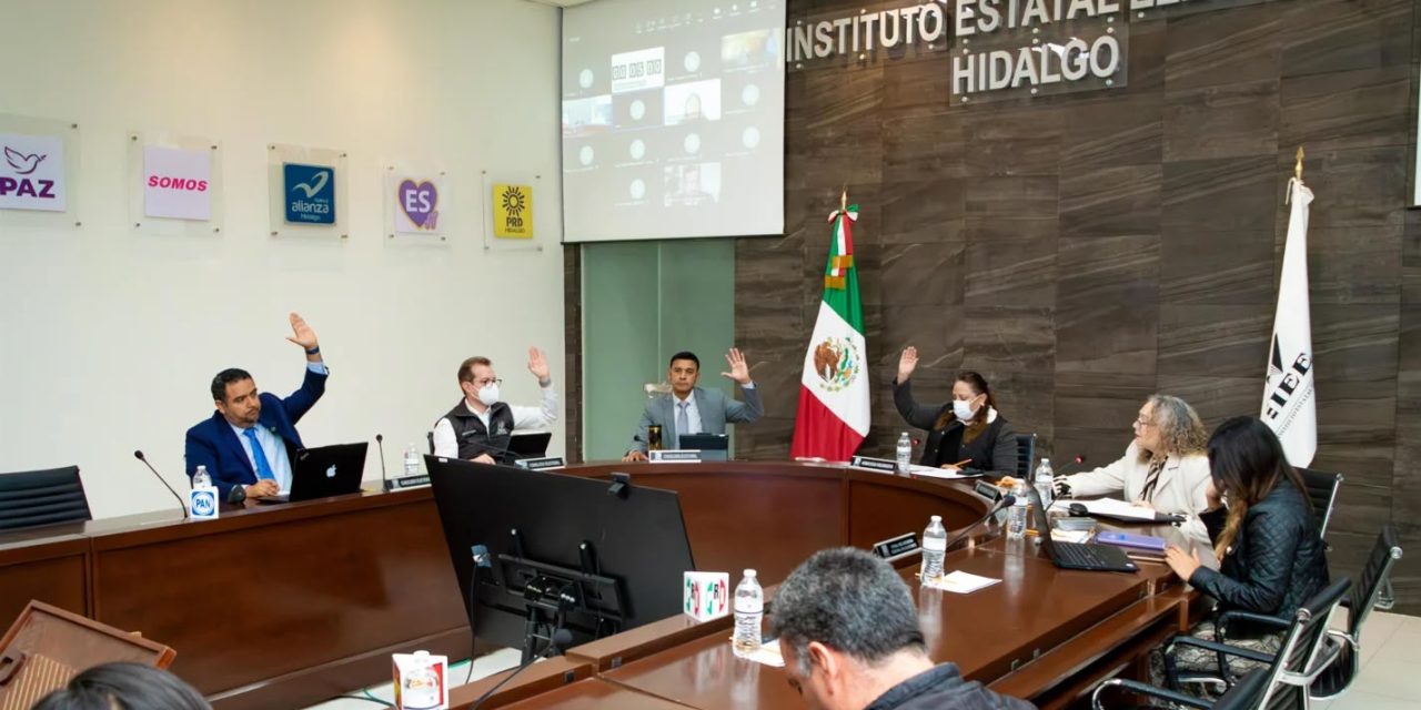 IEEH aprueba reglas de candidaturas para ayuntamientos y diputaciones locales