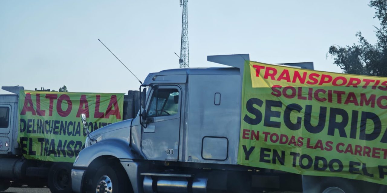 Transportistas de Hidalgo se sumarán a paro nacional por inseguridad
