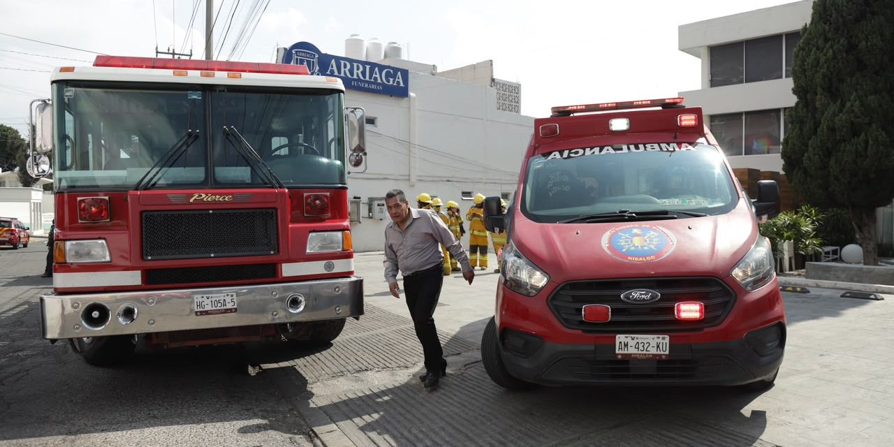 Explosión en funeraria de Pachuca deja a mujer lesionada